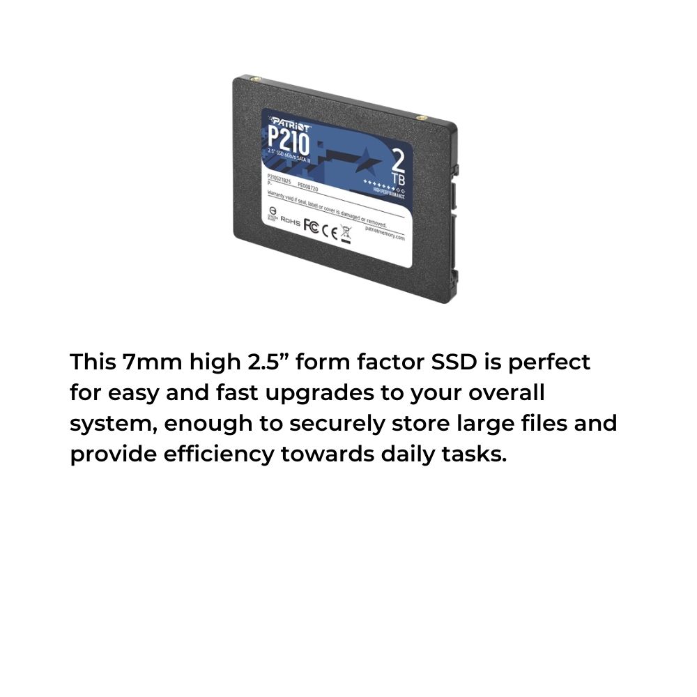 Patriot P210 2.5" SATA III SSD