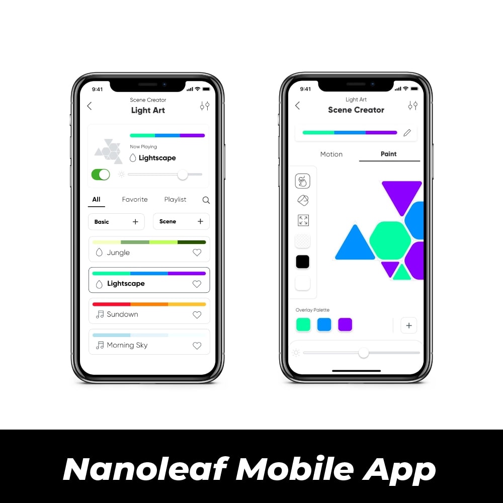 Nanoleaf Shapes Smart RGB Light Panels | Shapes Hexagon, Triangle, mini Triangle