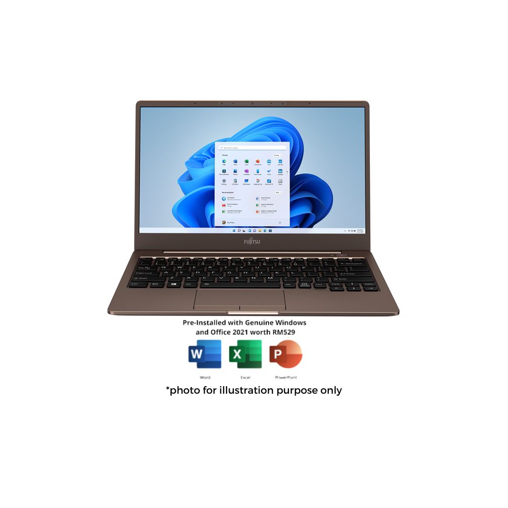 Fujitsu CH 4ZR1G97613 Laptop | i5-1135G7 | 8GB RAM 512GB SSD | 13.3" FHD | Iris® Xe | W11 | MS OFFICE 2021 | 2-Y Warranty