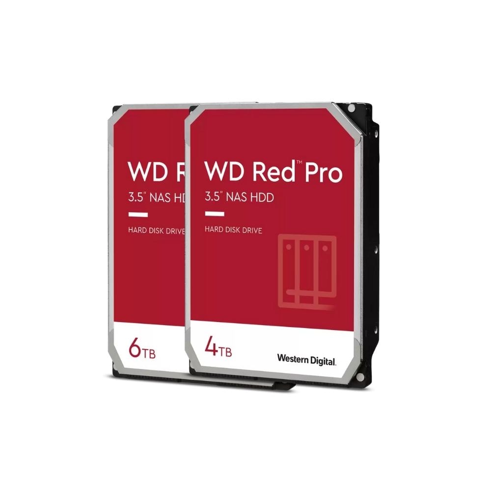 TMT Western Digital WD RED PRO NAS 3.5" 7200RPM 256MB SATA-III CMR Desktop Internal HDD Hard Disk | 4TB /6TB | WD4003FFBX WD6003FFBX
