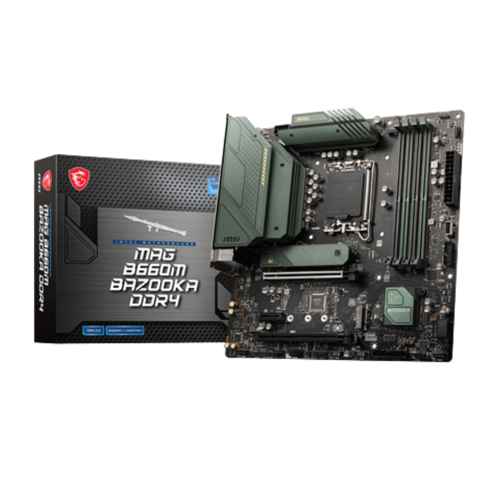 MSI LGA1700 Intel B660M MAG Bazooka DDR4 mATX Motherboard