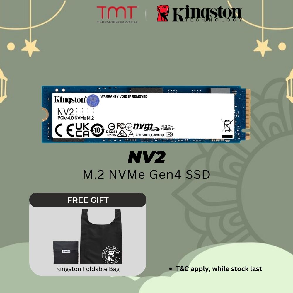 (FREE GIFT) Kingston NV2 M.2 2280 PCIe NVMe Gen4 SSD SNV2S