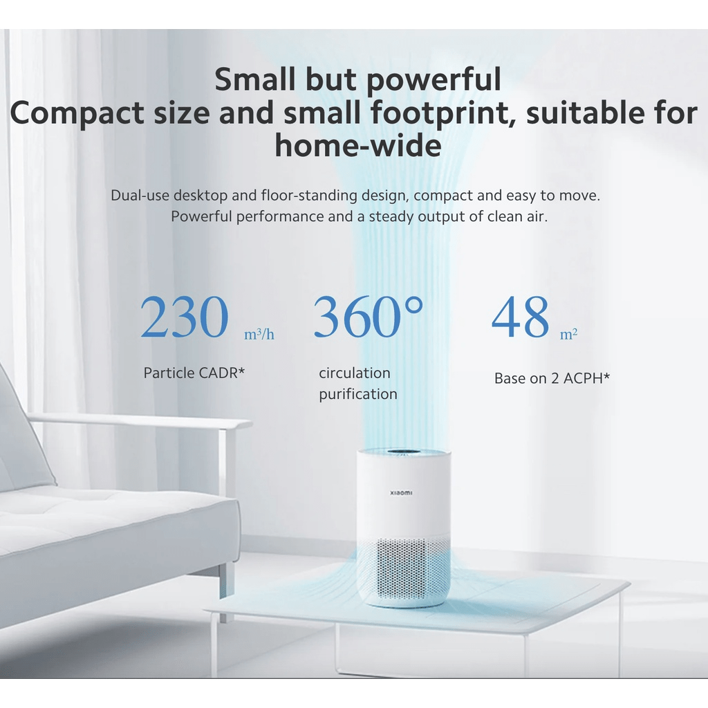 Xiaomi Smart Air Purifier 4 Compact Received TÜV Rheinland Allergy Care  Certification