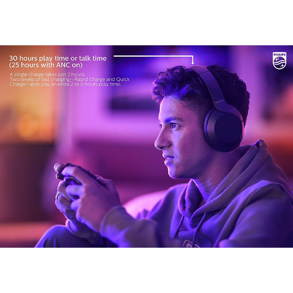 Philips TAPH805 ANC Bluetooth Wireless Over-Ear Headphones