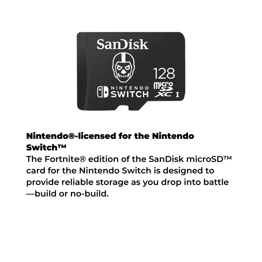 Sandisk Nintendo Switch Fortnite Edition MicroSD Memory Card