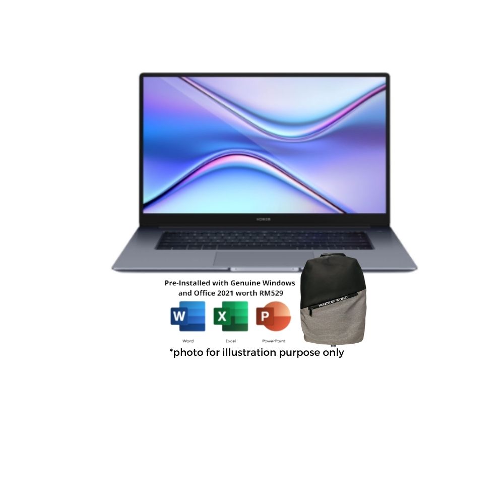 Honor MagicBook X15 HON-5301ACRK Space Grey Laptop | i5-1135G7 | 8GB RAM 512GB SSD | 15.6