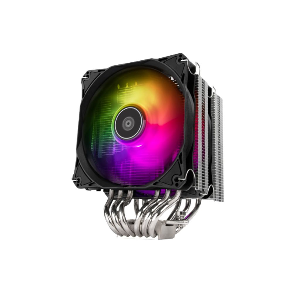 Silverstone Hydrogon Dual 120 ARGB Air Cooling | 6-Heat Pipe/2*12CM RGB/56.23CFM/Brand RGB Sync/LGA1700 Bracket