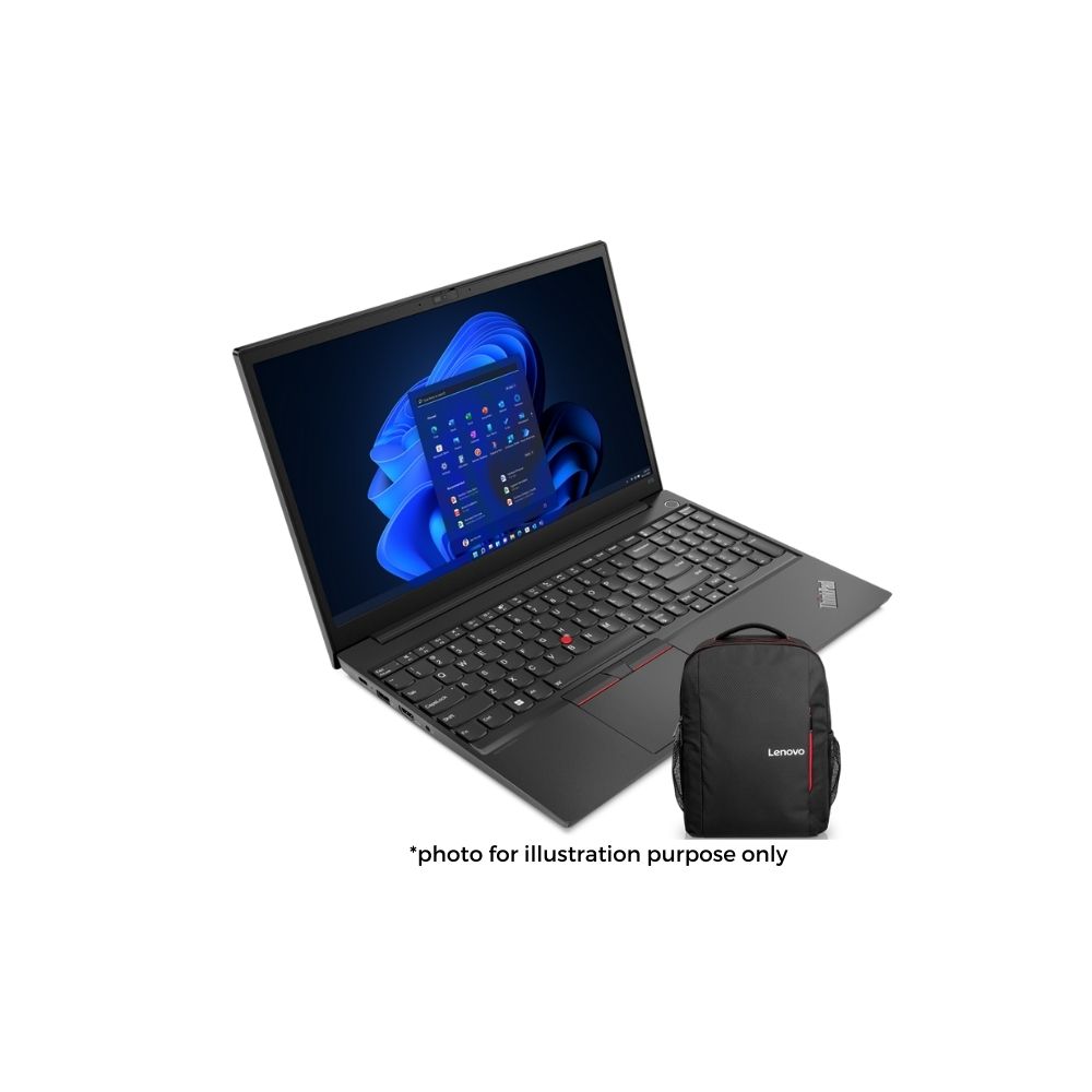 Lenovo ThinkPad E15 Gen4 21E6000CMY Laptop | i5-1235U | 8GB RAM 512GB SSD | 15.6" FHD | Intel® Iris® Xe | W11 Pro | 1-Y Warranty | Bag