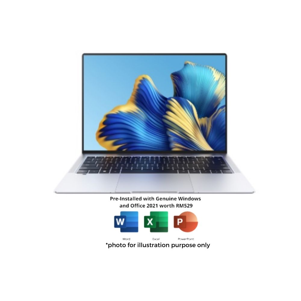 Huawei MateBook X PRO 2022 Silver Laptop | i7-12700H | 16GB RAM 1TB SSD | 14.2" FHD Touch | Iris® Xe | W11 | MS OFFICE