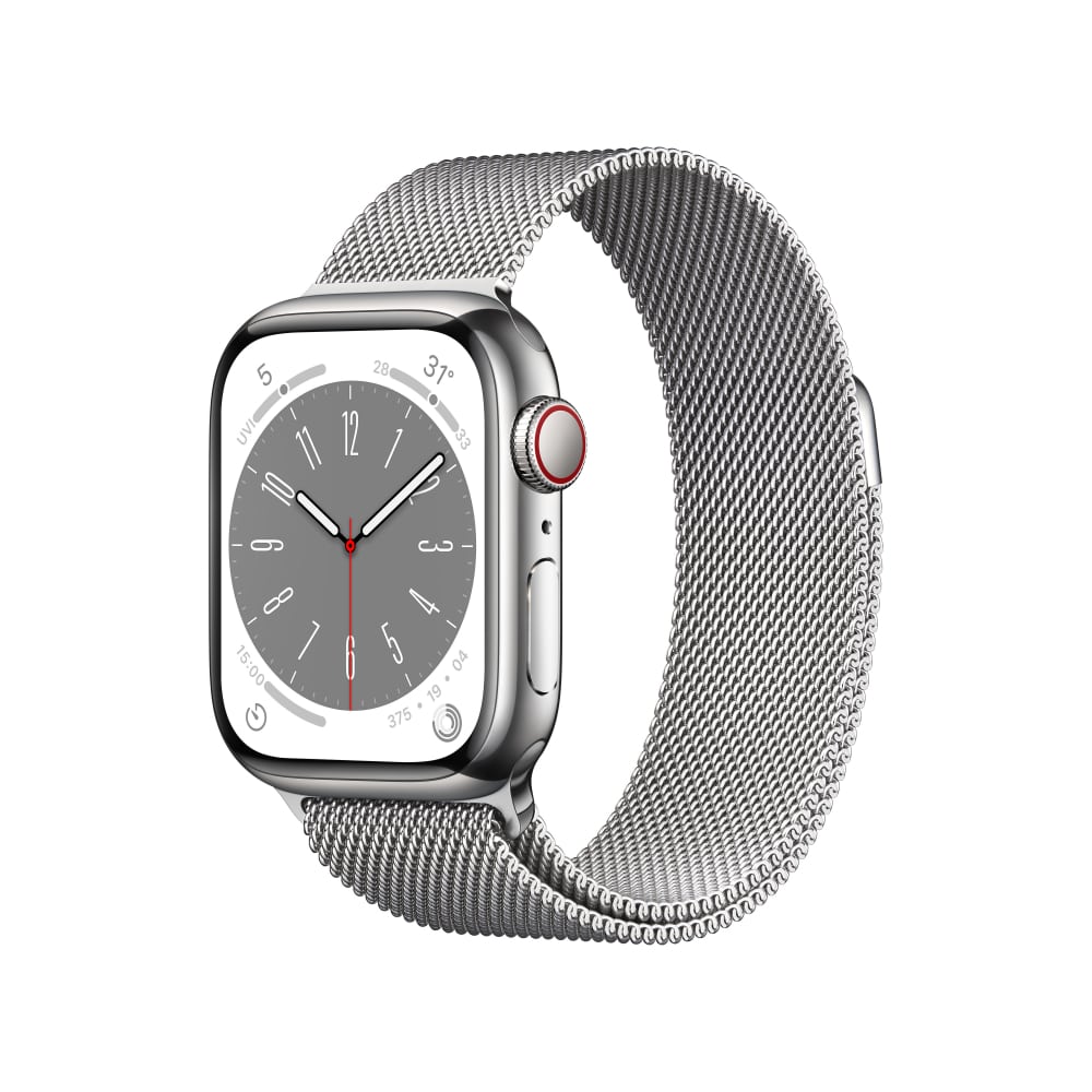 Apple Watch Series 8 Stainless Steel Case with Milanese Loop (GPS + Cellular)