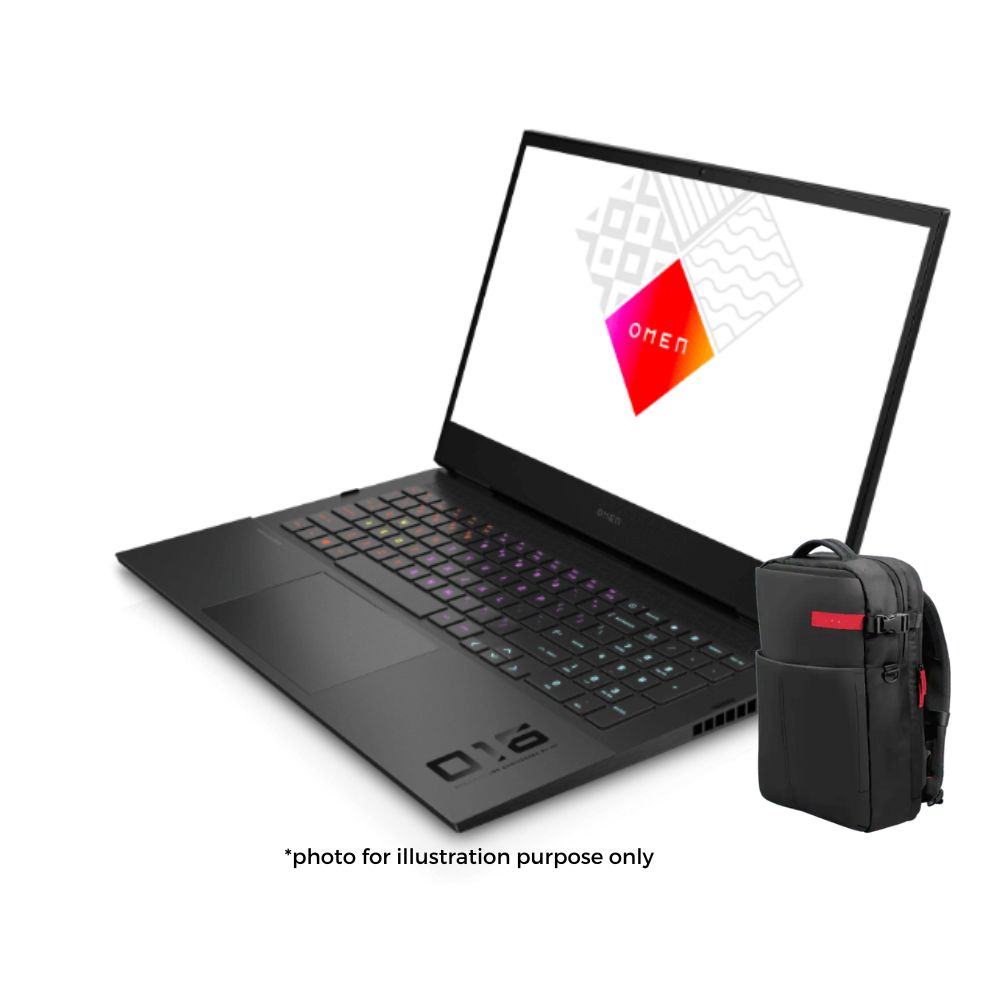 [CLEARANCE] HP OMEN 16-c0131AX Gaming Laptop | AMD Ryzen™ 7 5800H | 16GB RAM 1TB SSD | 16.1" FHD 144Hz | Radeon™ RX6600M | W10 | HP OMEN BAG