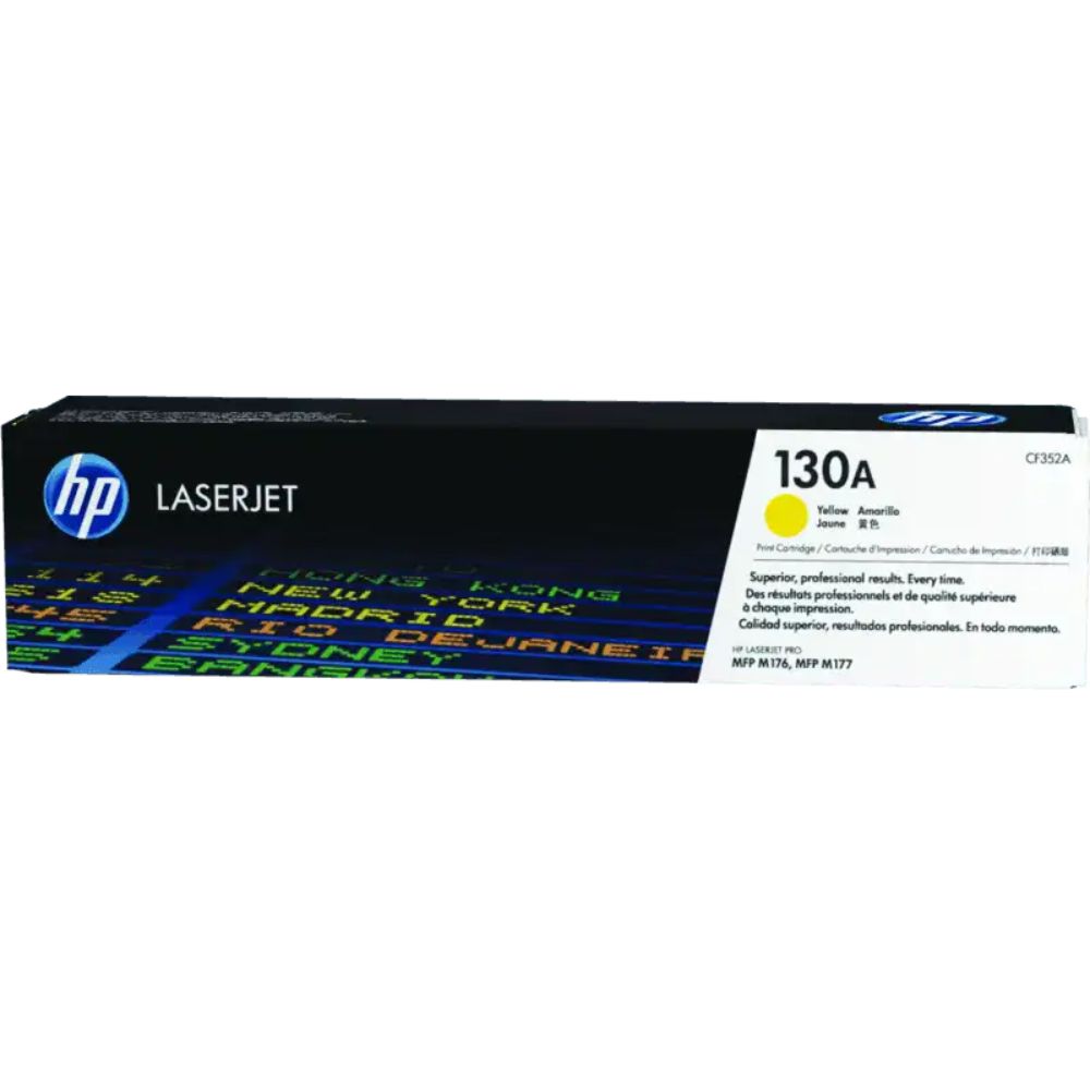 HP 130A CF350A Black Toner / CF351A Cyan / CF352A Yellow / CF353A Magenta Toner Cartridge | 1,000-1,300 pages