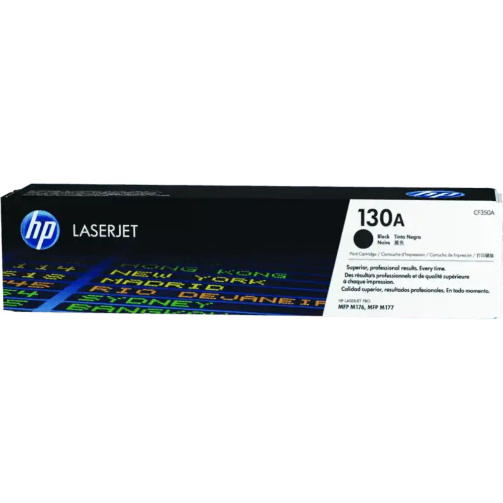 HP 130A CF350A Black Toner / CF351A Cyan / CF352A Yellow / CF353A Magenta Toner Cartridge | 1,000-1,300 pages