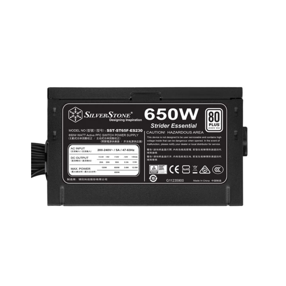 Silverstone Essential White 650W 80PLUS WHITE Power Supply