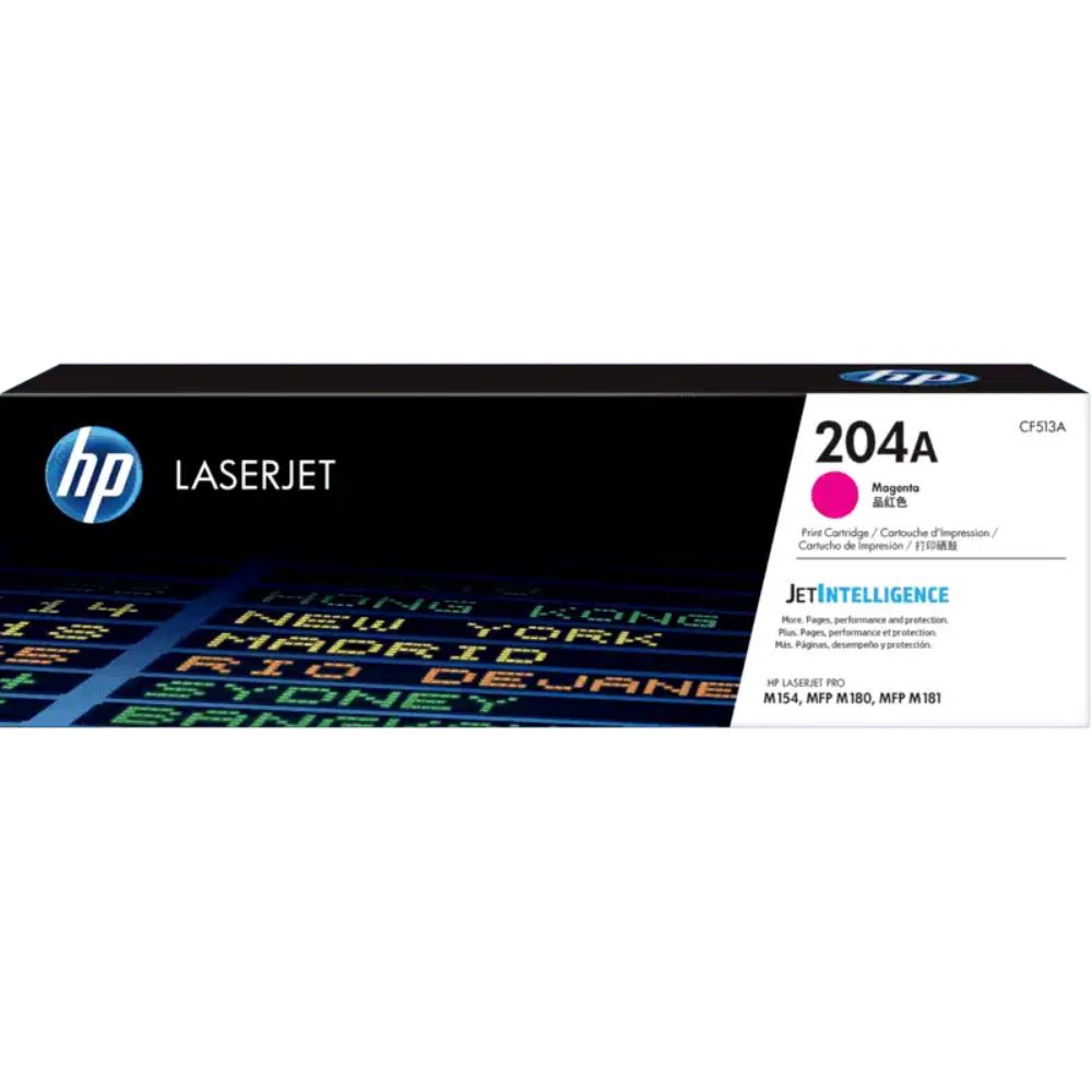 HP 204A - CF510A Black / CF511A Cyan / CF512A Yellow / CF513A Magenta LaserJet Toner Cartridge