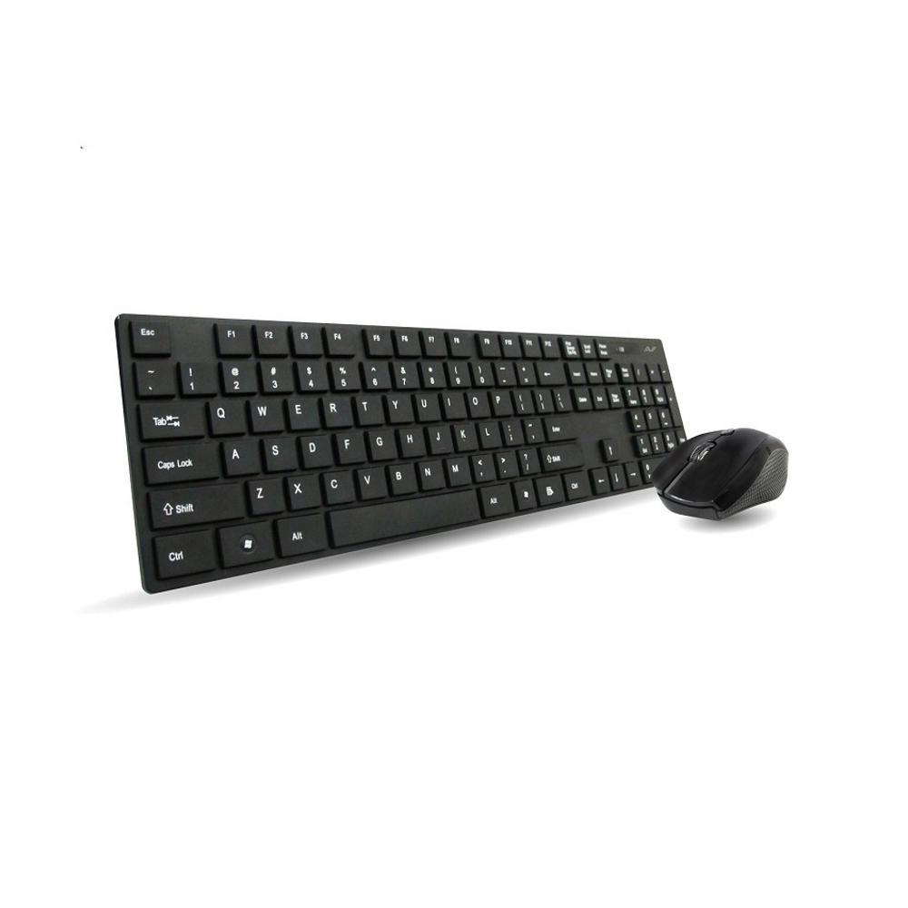 AVF AKM-8000G Wireless 2.4 Ghz Keyboard and Optical USB Mouse Combo Set