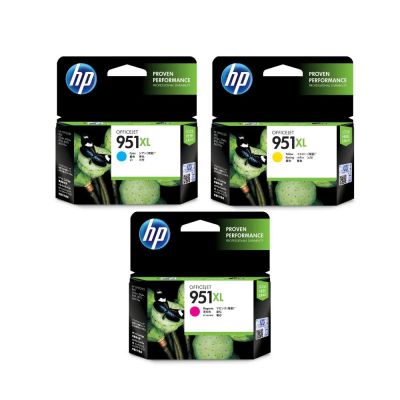 HP 951XL High Yield Cyan / Magenta / Yellow Original Ink Cartridge