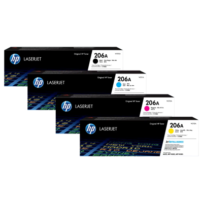 HP 206A Black / Cyan / Magenta / Yellow Original LaserJet Toner Cartridge