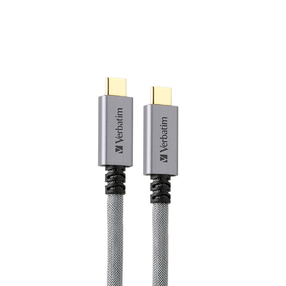 Verbatim Sync & Charge E Marker Metallic Type-C Cable 1m | USB 3.2