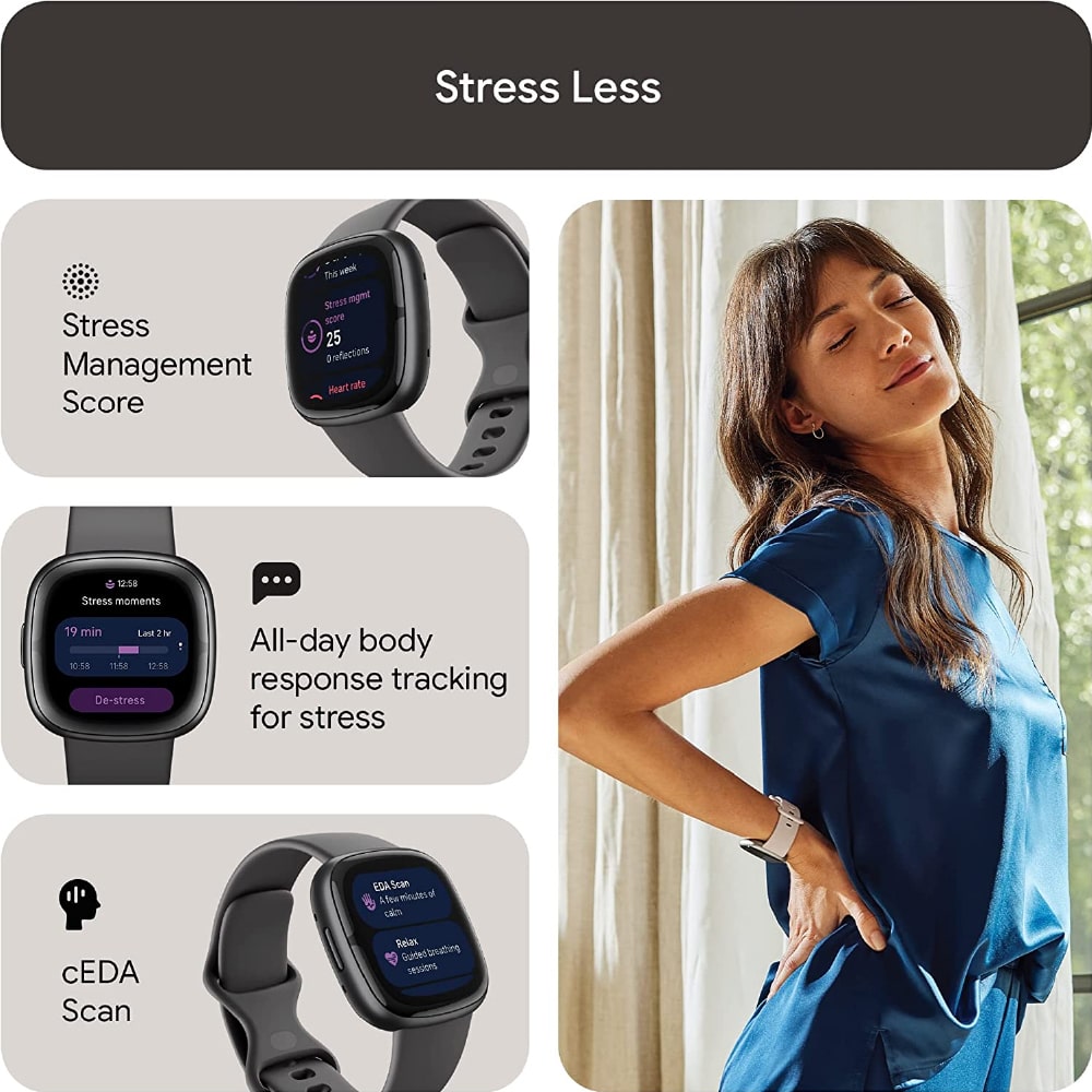  Fitbit Sense 2 Advanced Health and Fitness Smartwatch