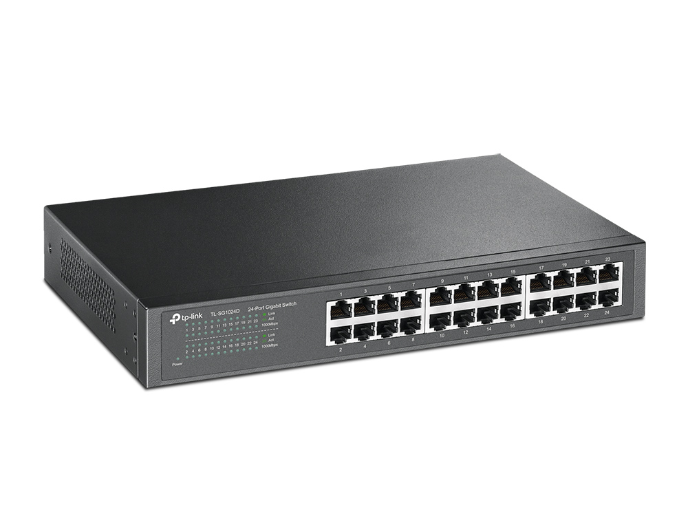 TP-Link TL-SG1024D Gigabit Switch - 24 Ports | Steel Case