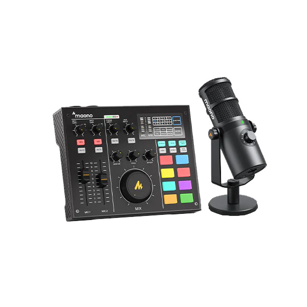 Maono AM100 Bundle Set Sound Card Podcast Production Studio (1 Year Warranty)