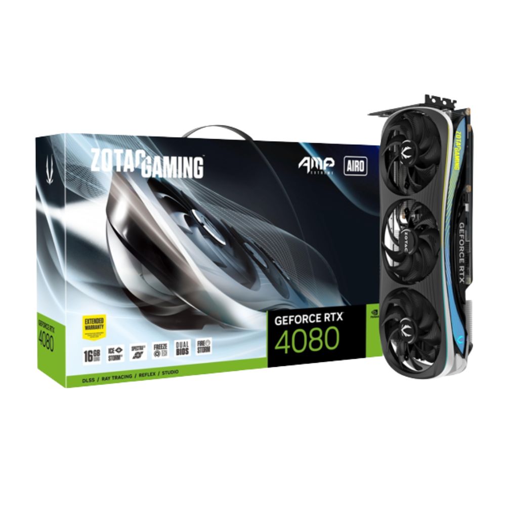 Zotac RTX 4080 AMP EXTREME AIRO 16GB GDDR6X 256Bit VGA Graphics Card