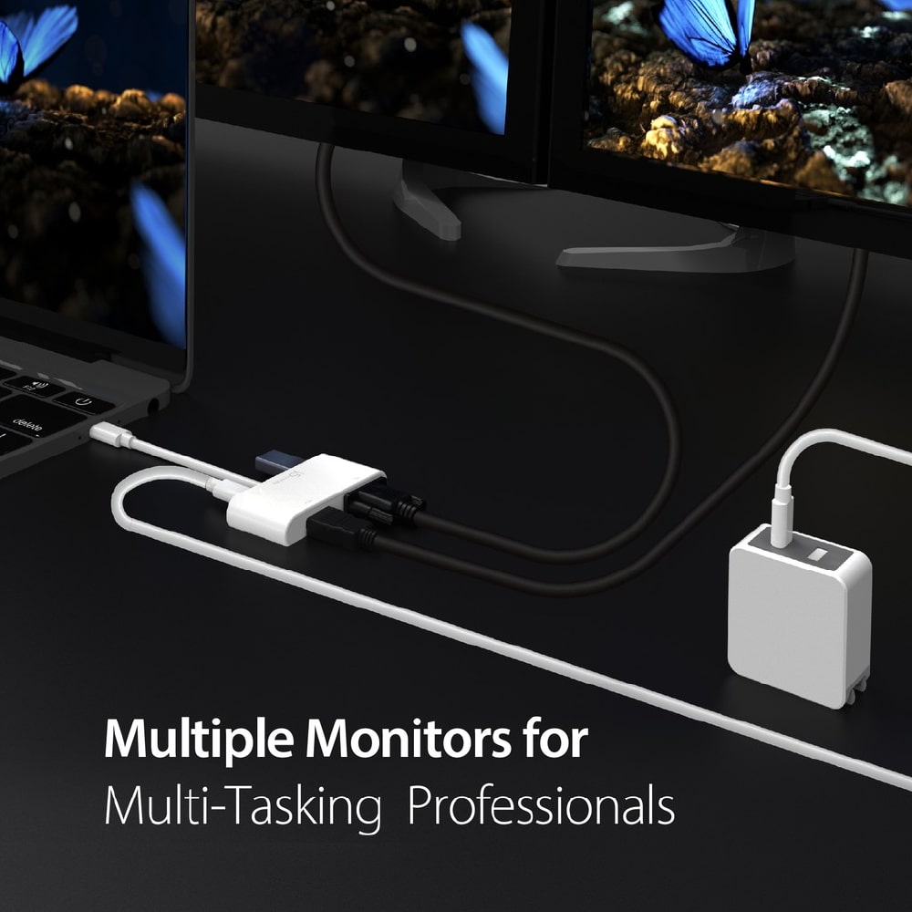 J5create USB-C to 4K HDMI/VGA Adapter with USB 3.0 & 100W PD (JCA175)