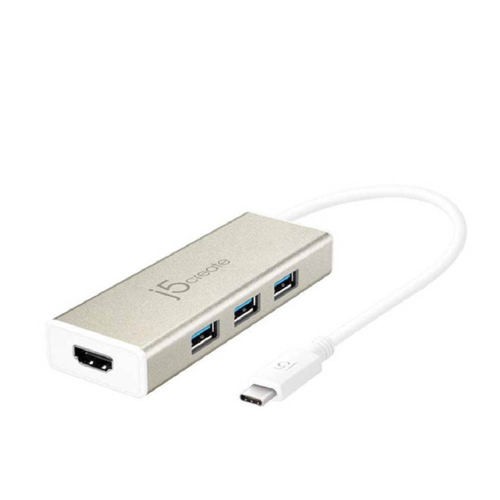 J5create JCH451 USB3.1 Type-C 3 Port Hub With HDMI