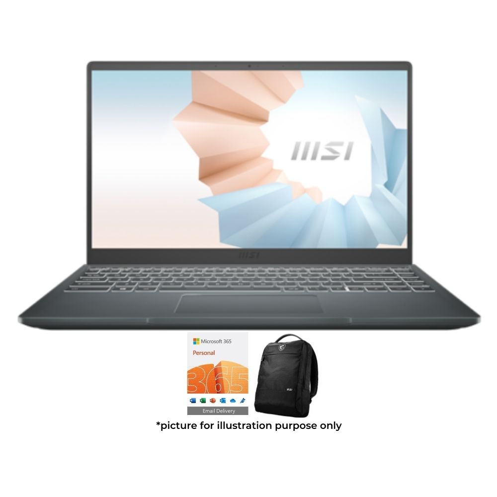 MSI Prestige 14 A11SC-218MY Gray Laptop | Core™ i7-1195G7 | 16GB RAM 512GB SSD | 14