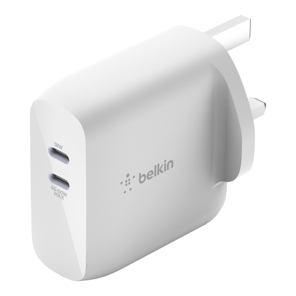 Belkin BOOST?CHARGE 63W Dual USB-C GaN Wall Charger
