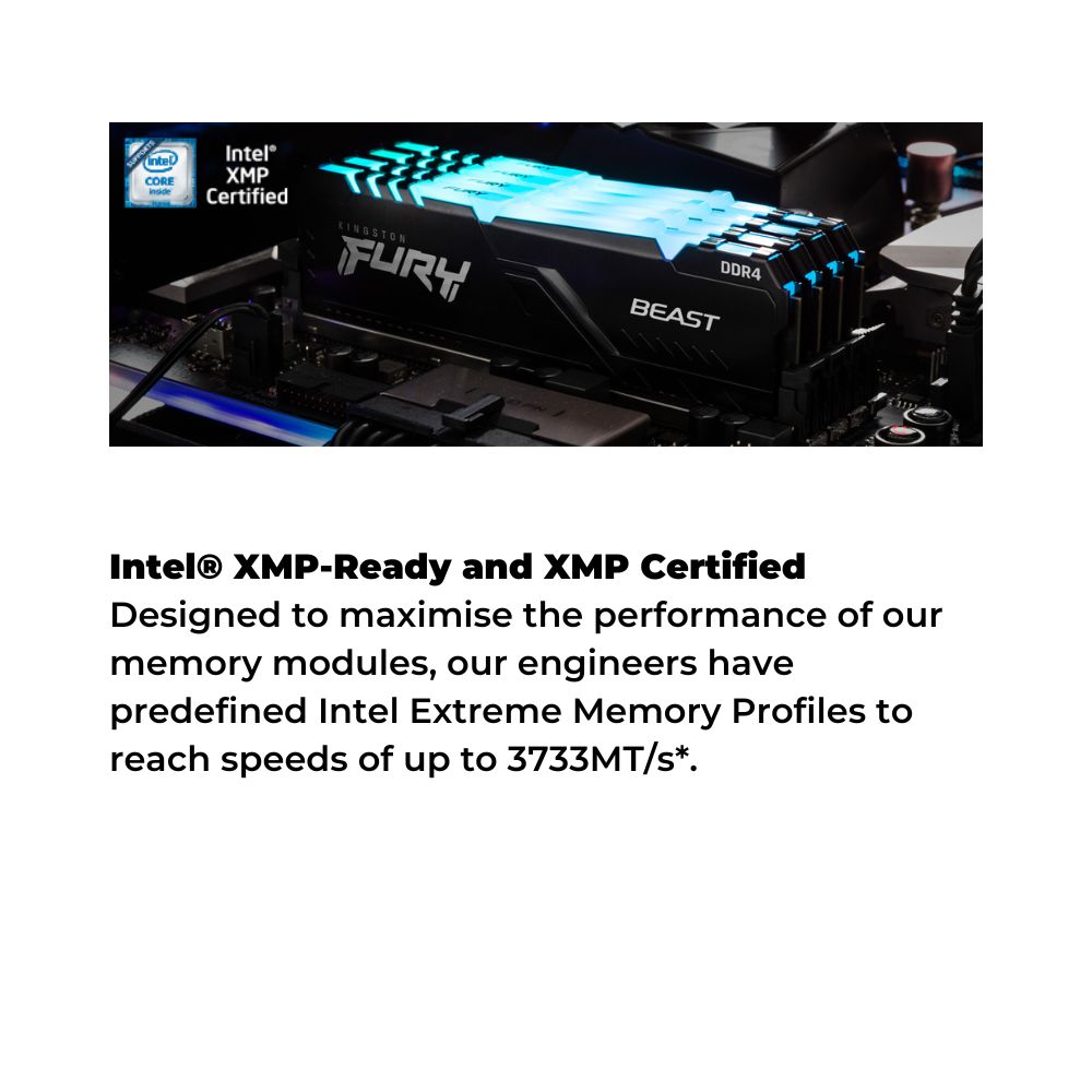 Kingston Fury Beast RGB DDR4 Desktop Ram DIMM