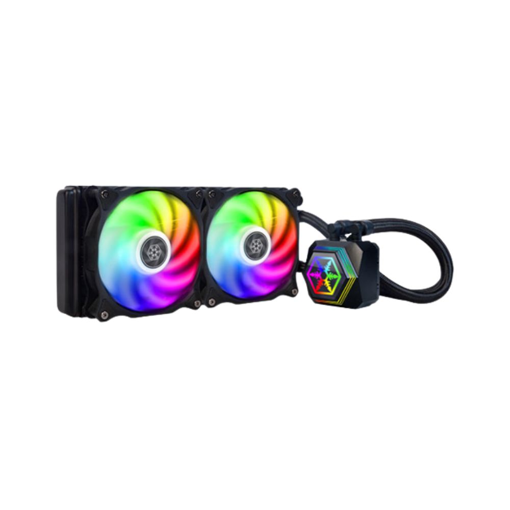 Silverstone PF240-ARGB AIO Liquid Cooling CPU Cooler | BLACK