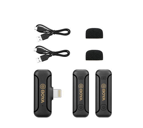 BOYA BY-WM3T2 2.4GHz Mini Wireless Microphone (Lightning/USB-C)