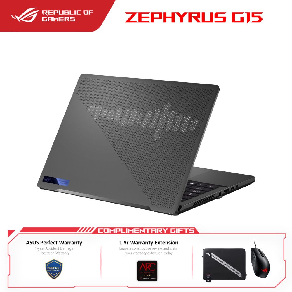 Asus ROG Zephyrus G14 GA402R-JL8173W Eclipse Gray AniMe Matrix Gaming Laptop | AMD Ryzen 7-6800HS | 16GB RAM 1TB SSD | 14'' QHD+ 120Hz | AMD RX6700S | W11 + ACCESSORIES