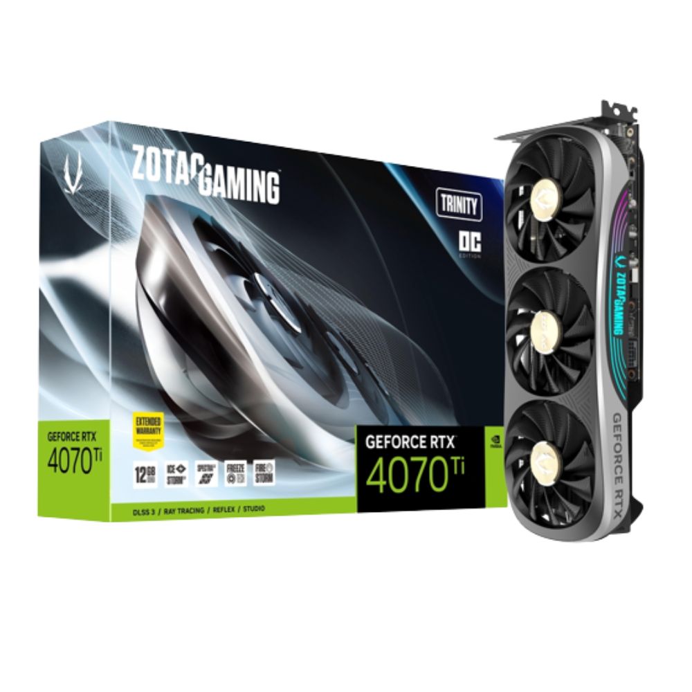 ZOTAC GAMING RTX 4070 Ti Trinity OC - 12GB GDDR6X 192Bit | VGA Graphics Card