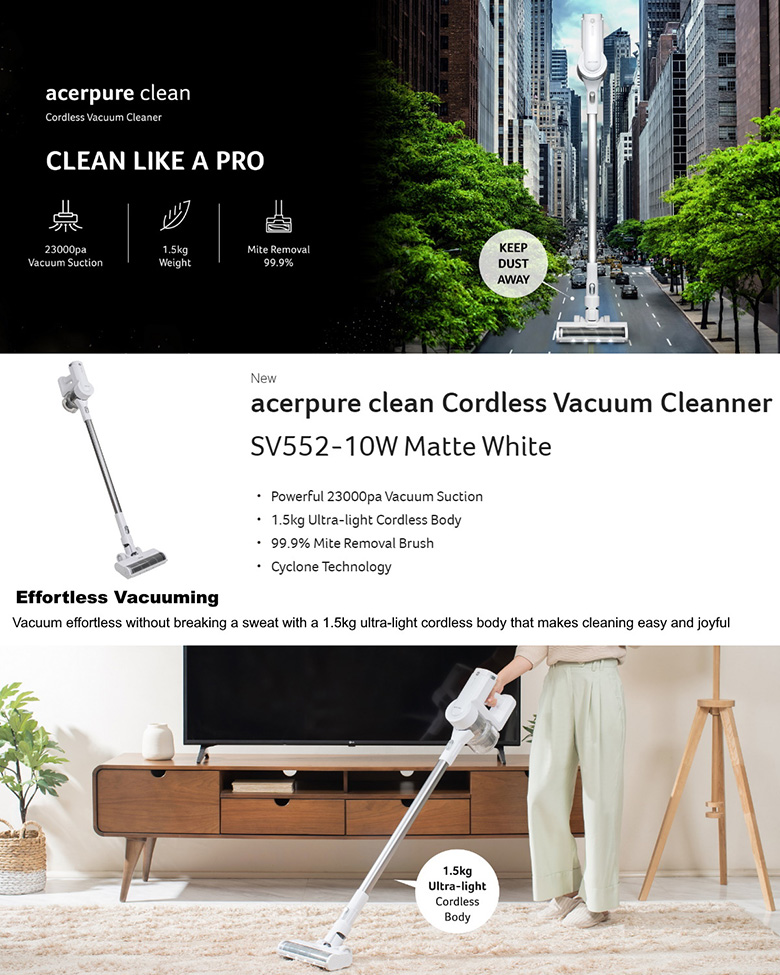 Acerpure V1 SV552 Cordless Vacuum Cleaner