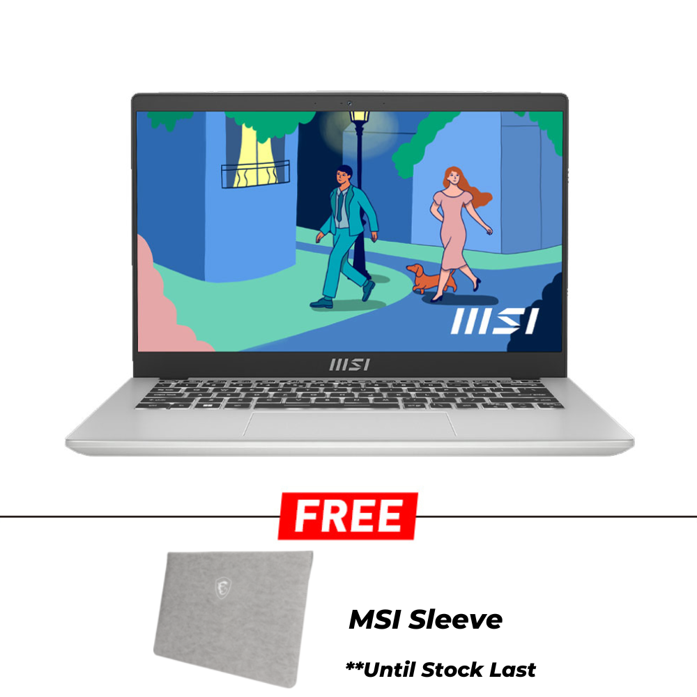 MSI Modern 14 C11M-042MY / 043MY Laptop | i3-1115G4 | 8GB Ram/512GB SSD | 14.0"FHD/UHD Graphics | W11 | 1-Y Warranty