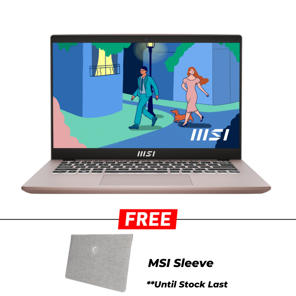 MSI Modern 14 C12M-258MY Laptop | i3-1215U | 8GB Ram/512GB SSD | 14.0"FHD/UHD Graphics | W11 | 1-Y Warranty