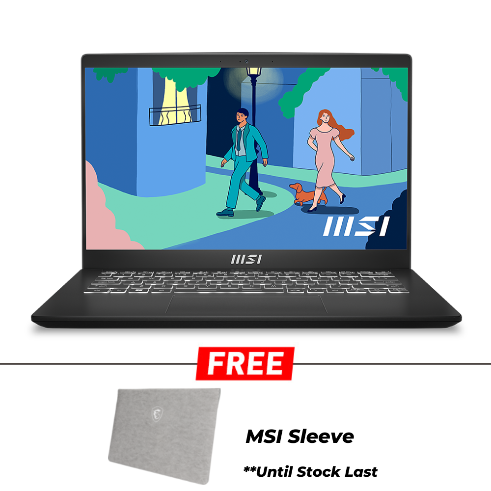 MSI Modern 14 C12M-271MY Laptop | i3-1215U | 8GB Ram/512GB SSD | 14.0"FHD/UHD Graphics | W11 | 1-Y Warranty