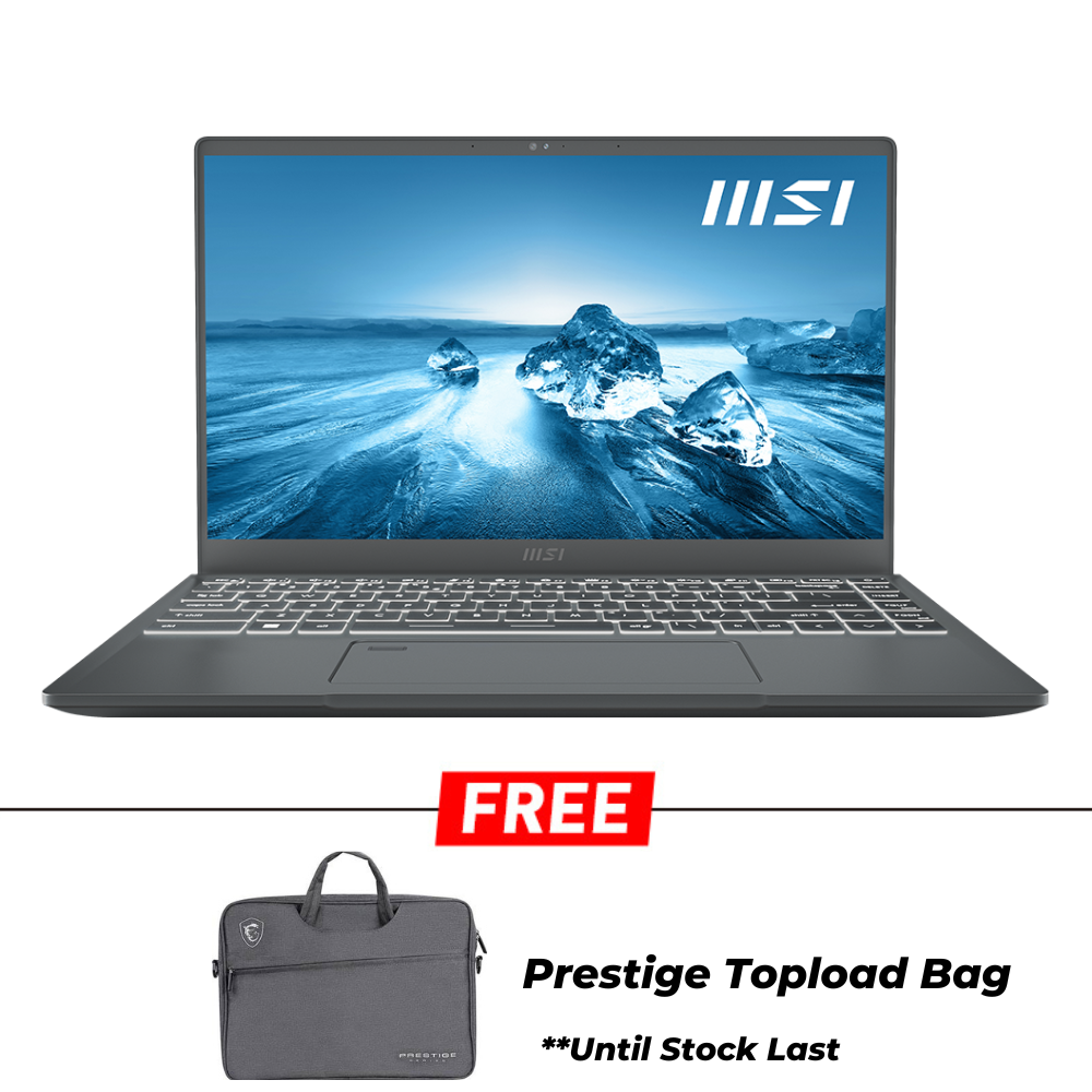 MSI Prestige 14Evo A12M-073MY Laptop | i7-1280P | 16GB Ram/1TB SSD | 14.0"FHD/Iris Xe Graphics | W11 | 2-Y Warranty