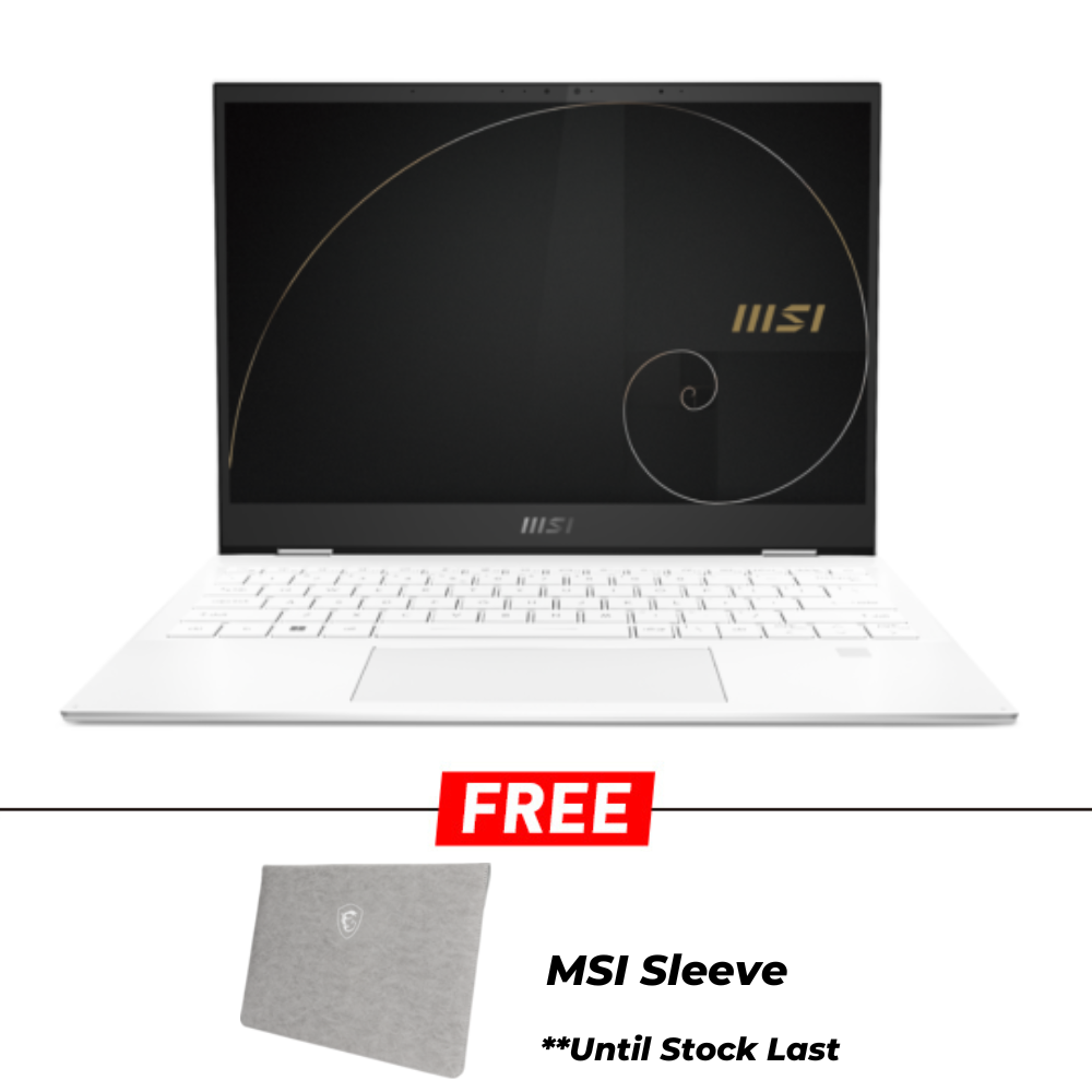 MSI E13FlipEvo A12MT-068MY Laptop | i7-1280P | 16GB RAM/512GB SSD | 13.4"FHD/Iris Xe Graphics | W11 | 2-Y Warranty