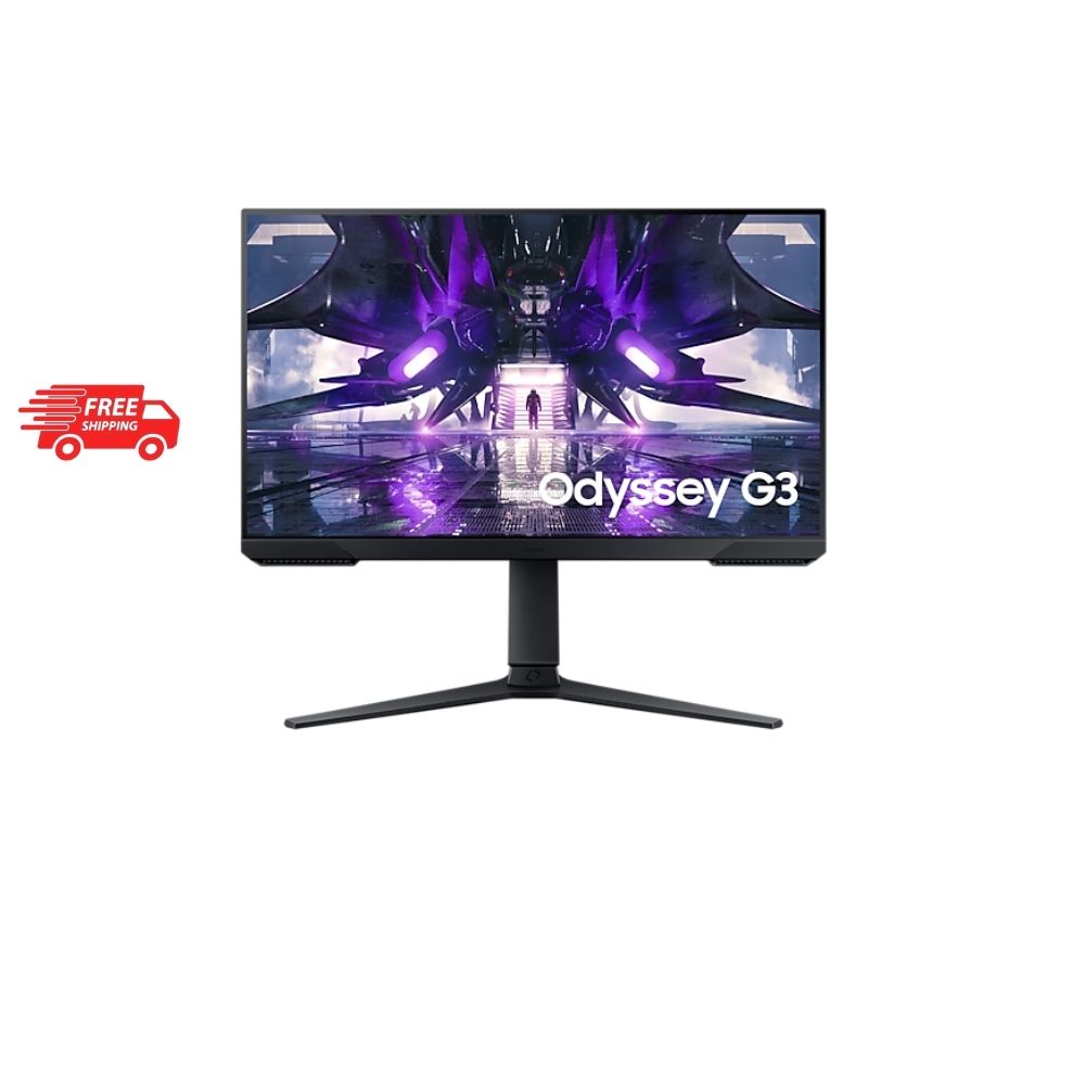 Samsung Odyssey G3 LS24AG320NEXXM Gaming Monitor | 24.0" / 1ms / FHD / VA Panel / 165Hz / HDMI & DP / HAS & Pivot Stand / Flicker Free / AMD Free-Sync /3-Y Warranty