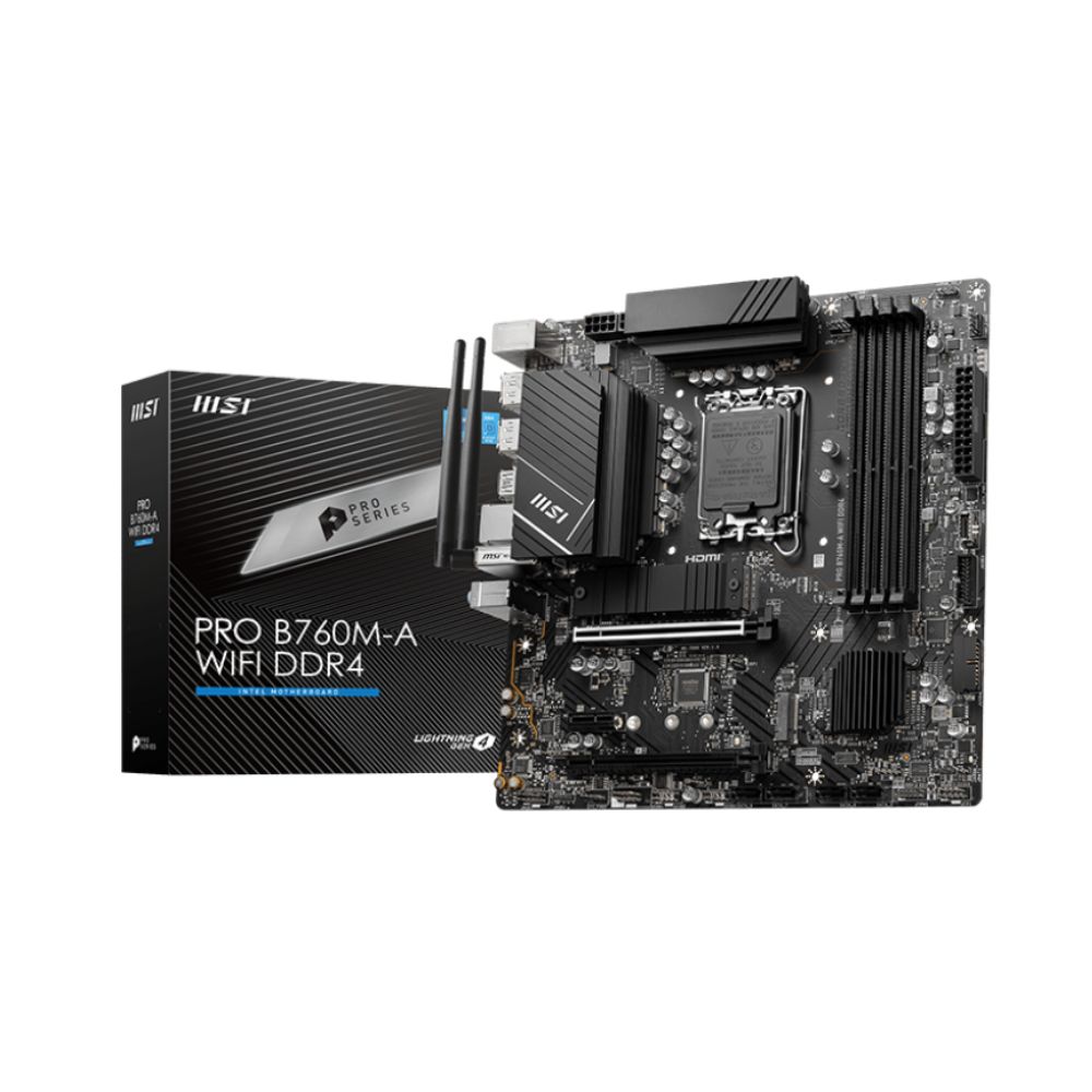 MSI Pro B760M-A WIFI D4 mATX Motherboard