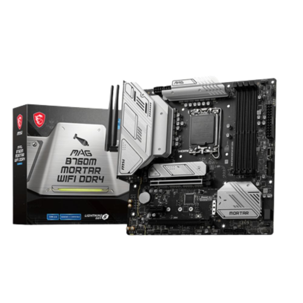 MSI LGA1700 Intel B760M MAG MORTAR WIFI DDR4 mATX Motherboard