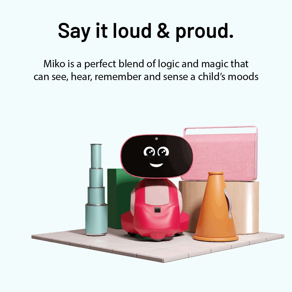 Miko 3 AI Powered Smart Robot for Kids Learning & Educational Robot with Coding Apps