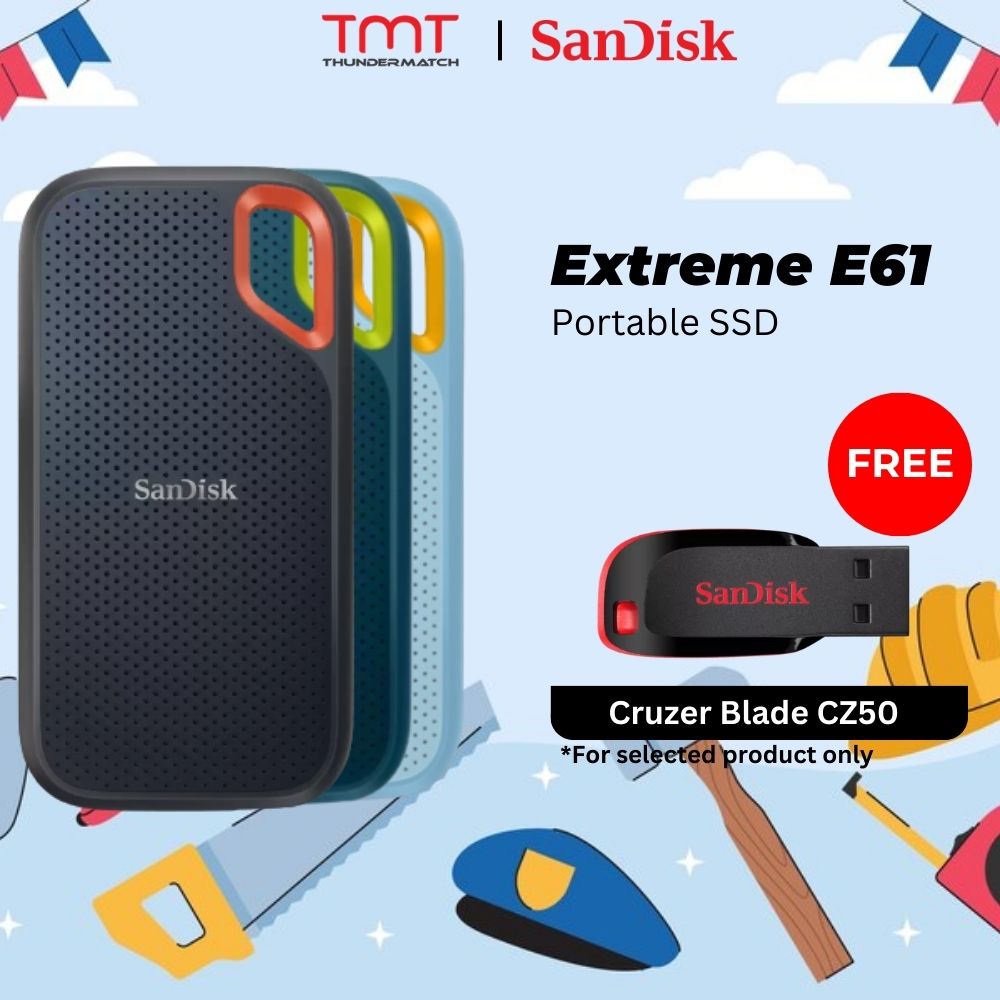 (FREE GIFT) SanDisk Extreme E61 External SSD