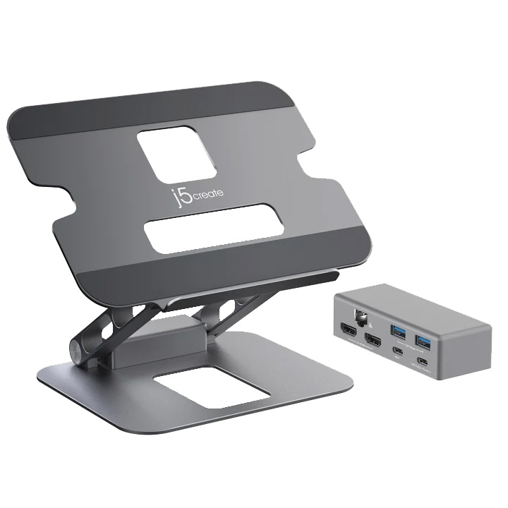 J5Create JTS127 Multi-Angle Dual HDMI Laptop Stand (2 Years Warranty)