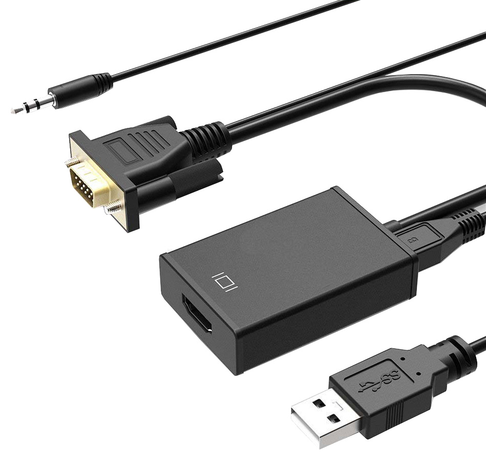 Vitar HDVG01 VGA Cable To HDMI Female Converter with Audio Thunder Match