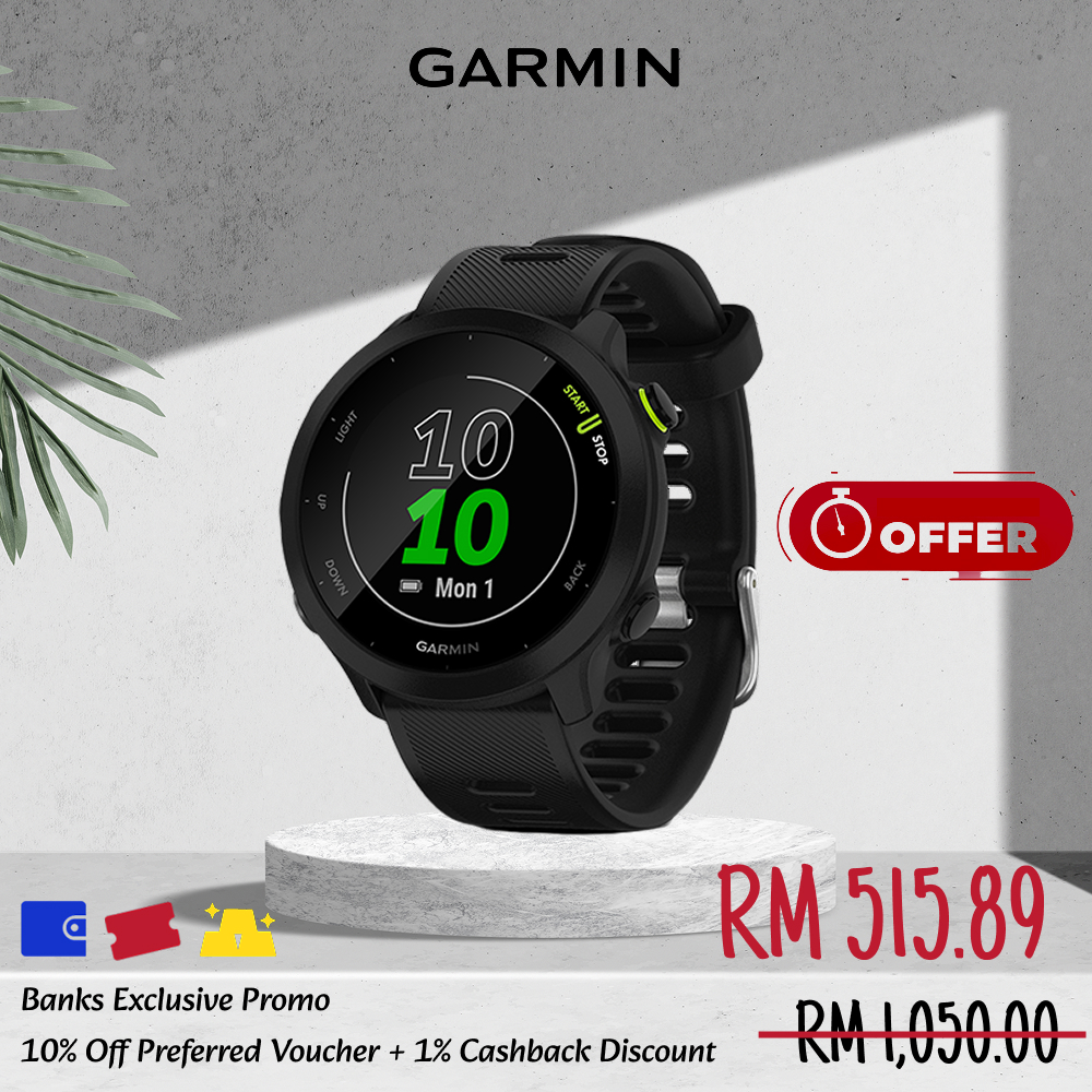 Garmin Forerunner 55 GPS Running Smartwatch